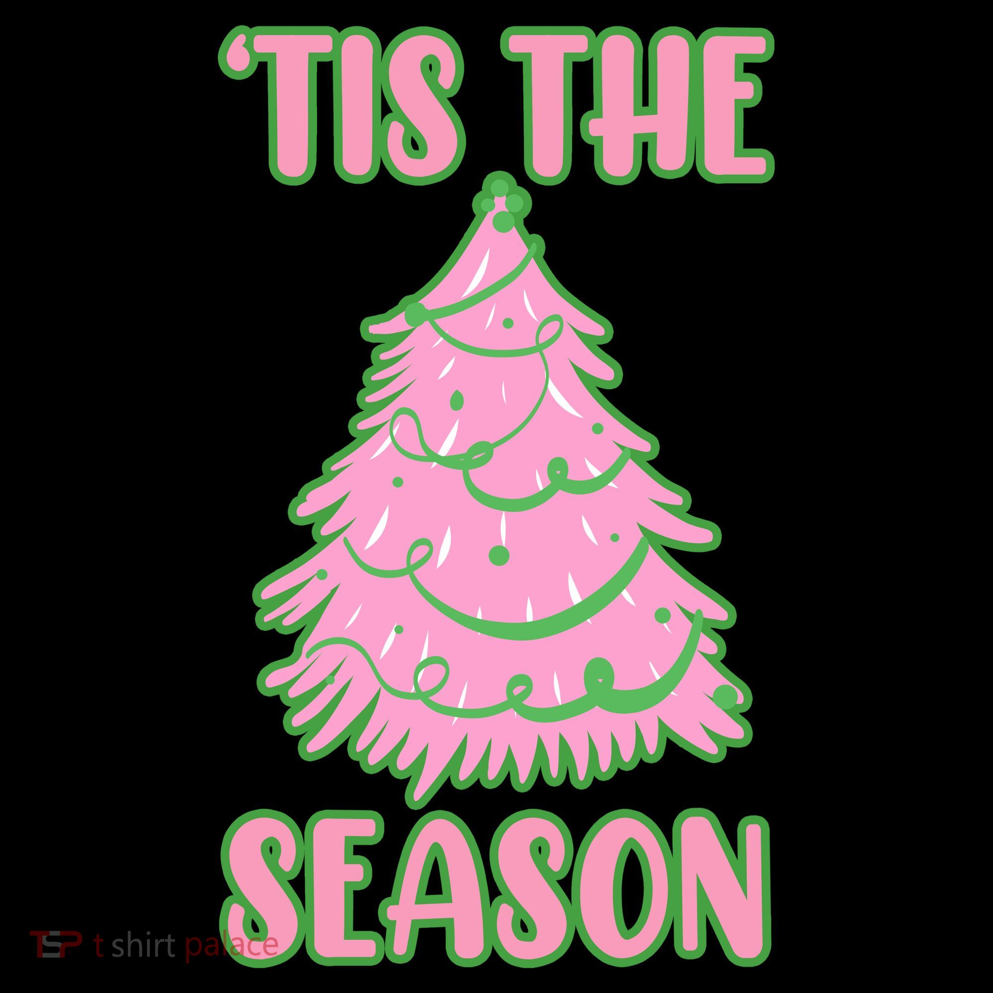 Tis The Season Pink Christmas Tree Coffee Mug