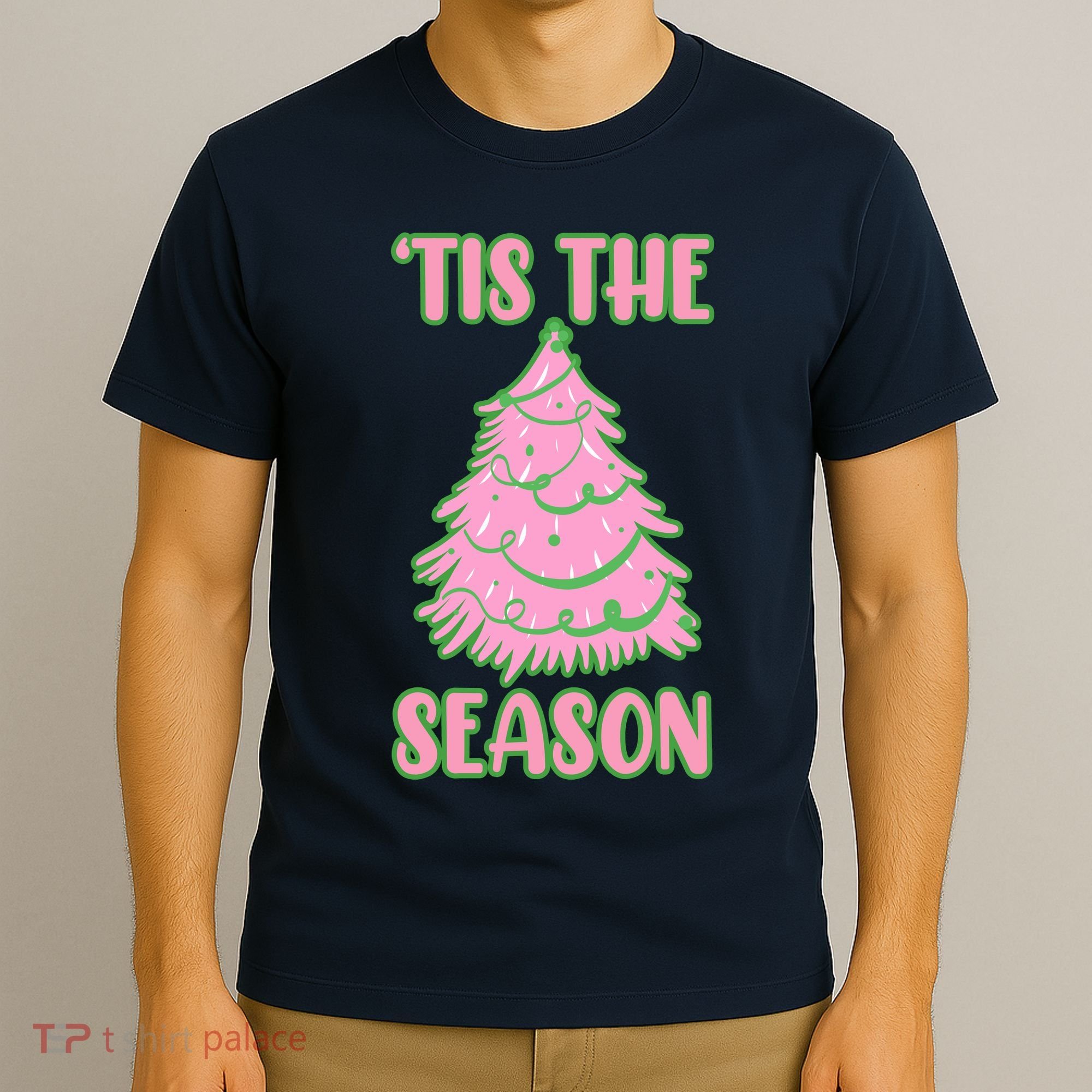 Tis The Season Pink Christmas Tree T-Shirt