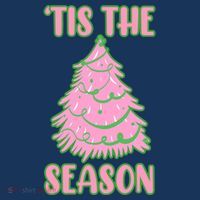 Tis The Season Pink Christmas Tree Women's Hoodie thumb 2
