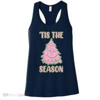 Tis The Season Pink Christmas Tree Women's Tank Top thumb 0