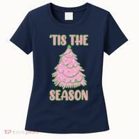 Tis The Season Pink Christmas Tree Women's T-Shirt thumb 0