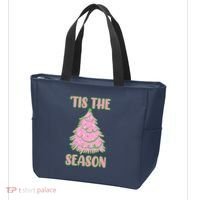 Tis The Season Pink Christmas Tree Tote Bag thumb 3