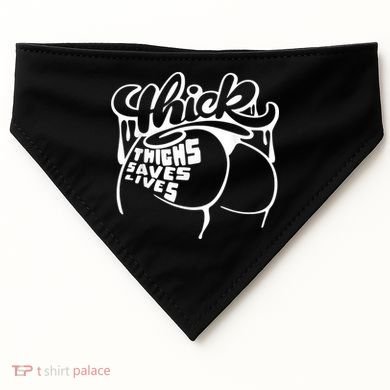 Thick Thighs Save Lives Tee Gym Workout Thick Thighs USA-Made Doggie Bandana