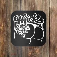 Thick Thighs Save Lives Tee Gym Workout Thick Thighs Coaster thumb 0