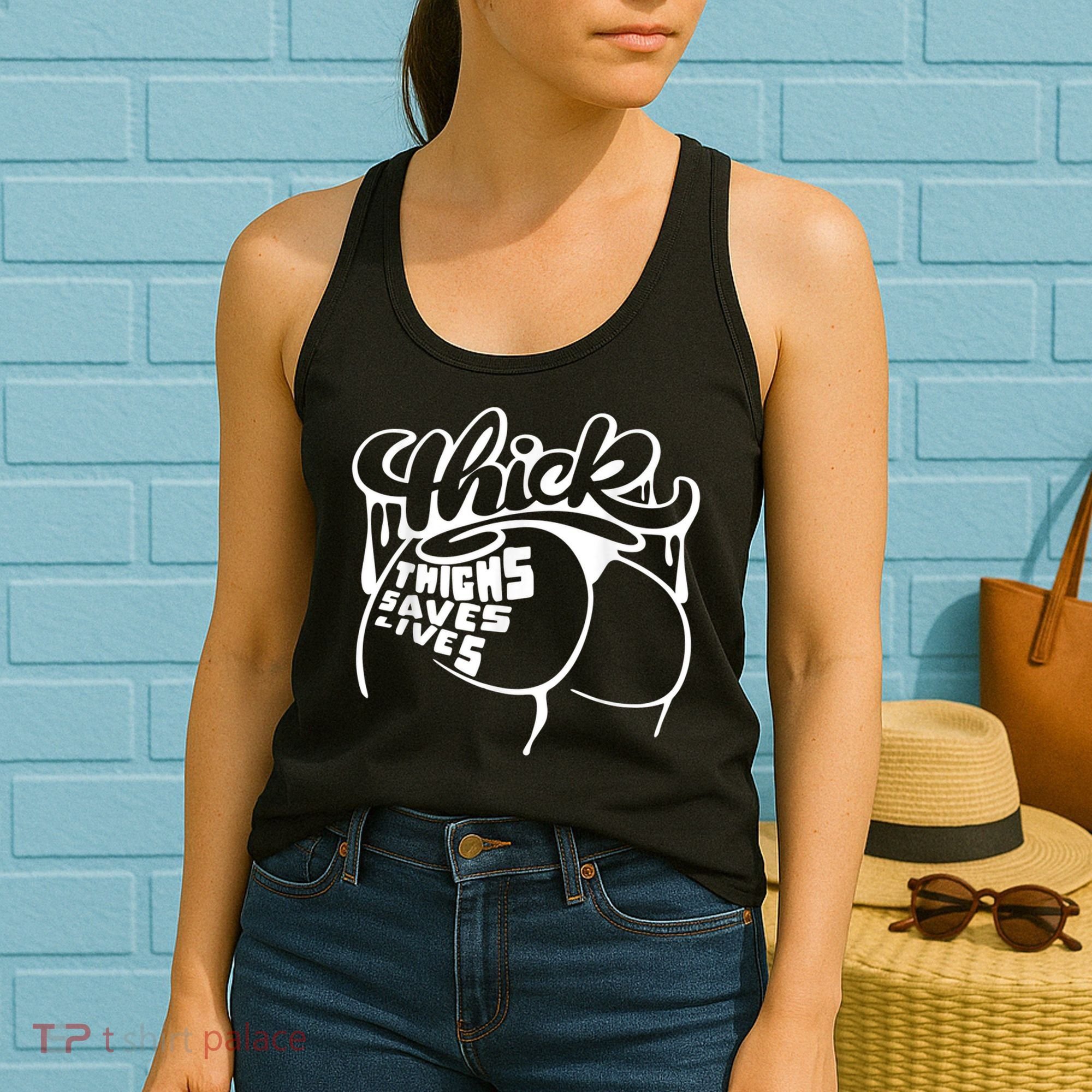 Thick Thighs Save Lives Tee Gym Workout Thick Thighs Women's Tank Top