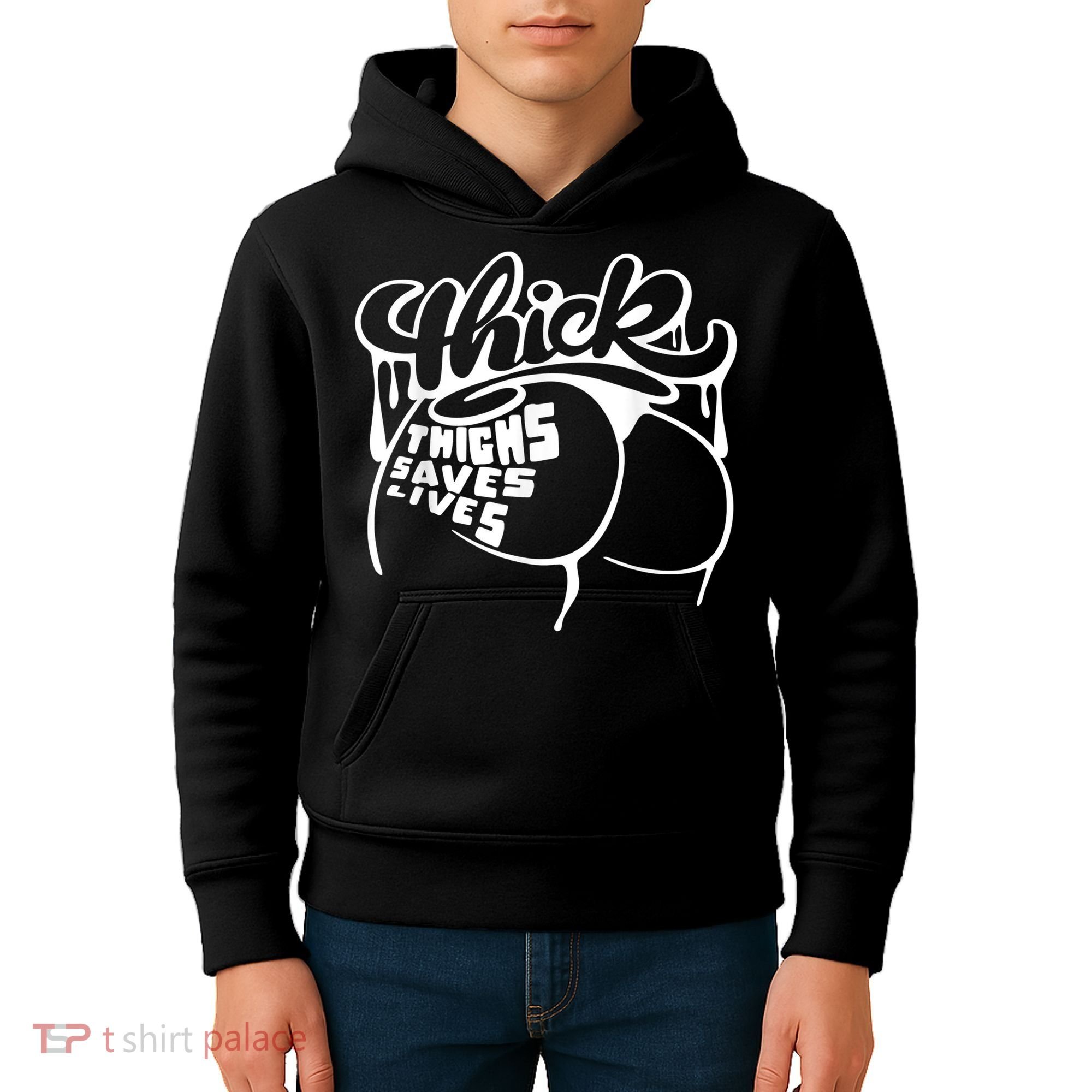 Thick Thighs Save Lives Tee Gym Workout Thick Thighs Kids Hoodie
