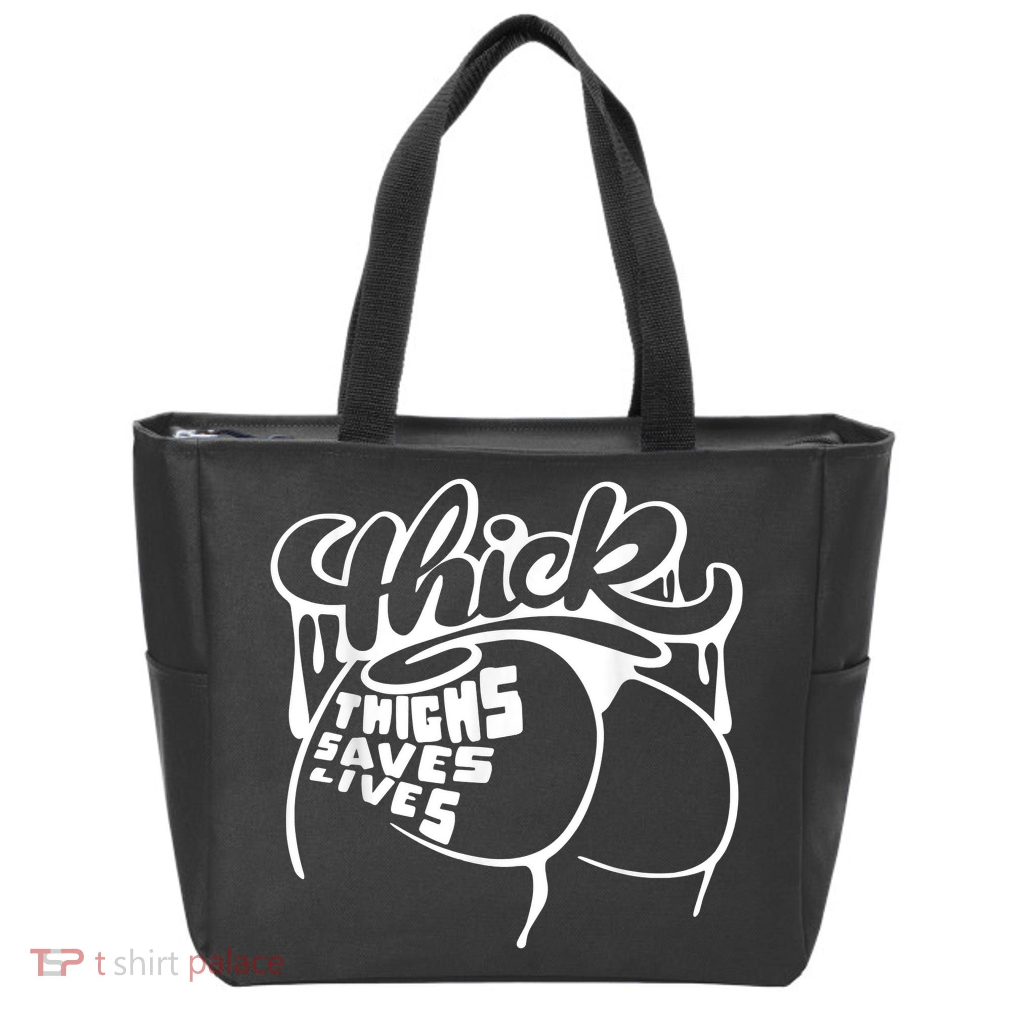 Thick Thighs Save Lives Tee Gym Workout Thick Thighs Tote Bag