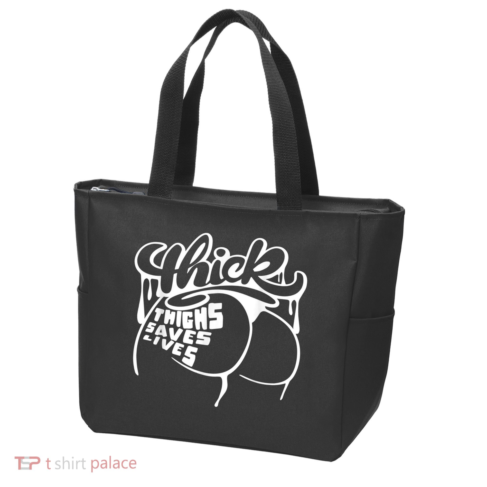 Thick Thighs Save Lives Tee Gym Workout Thick Thighs Tote Bag