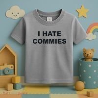 Top That Says Hate Commies Anti Commie Communism Sucks Toddler T-Shirt thumb 3