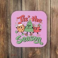 Tis The Season Christmas Holiday Festive Coaster thumb 0