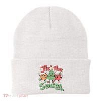 Tis The Season Christmas Holiday Festive Beanie thumb 0