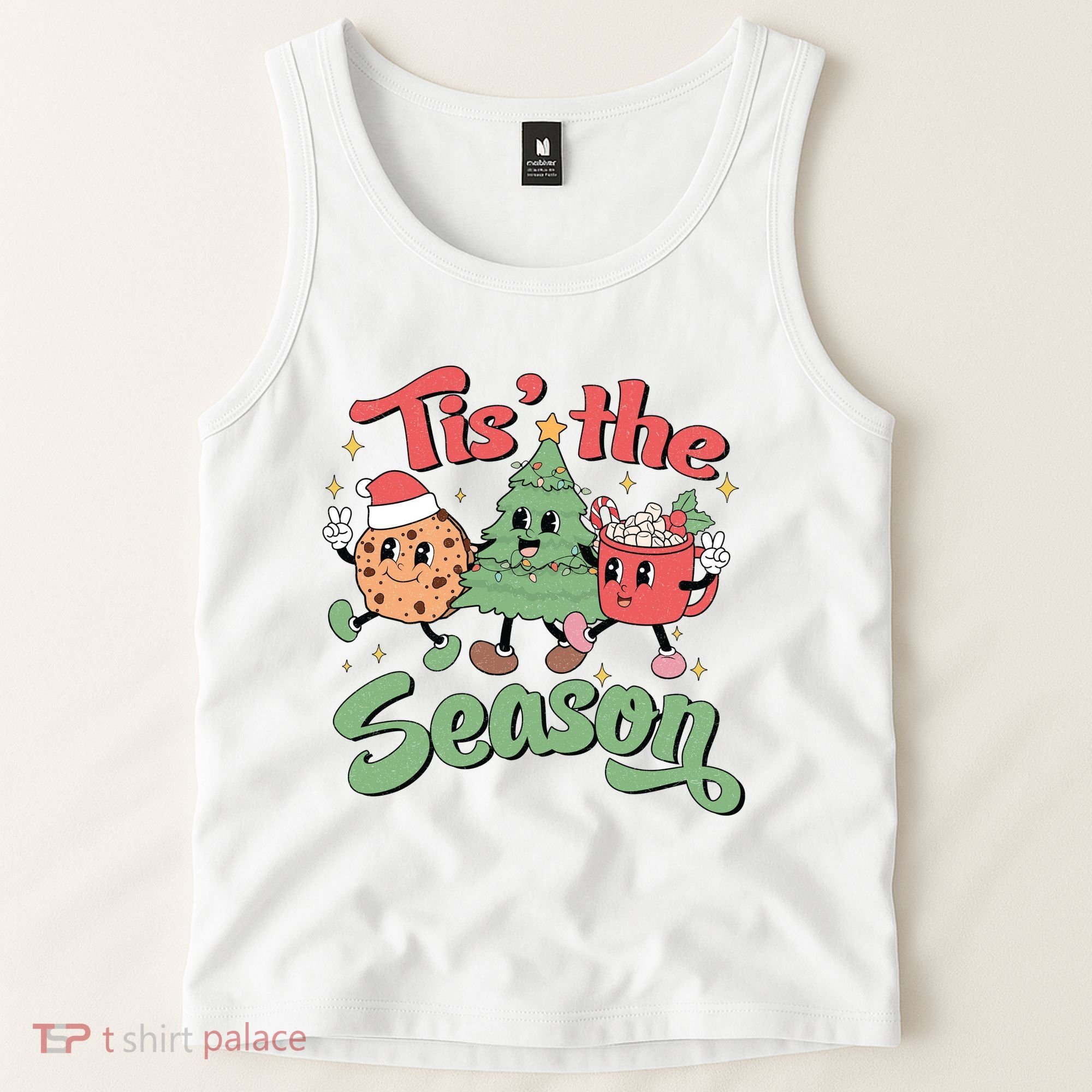 Tis The Season Christmas Holiday Festive Tank Top