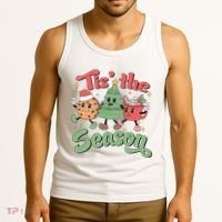 Tis The Season Christmas Holiday Festive Tank Top thumb 3
