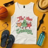 Tis The Season Christmas Holiday Festive Tank Top thumb 4