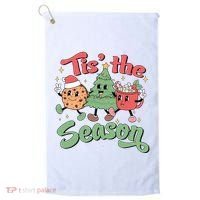 Tis The Season Christmas Holiday Festive Golf Towel thumb 0