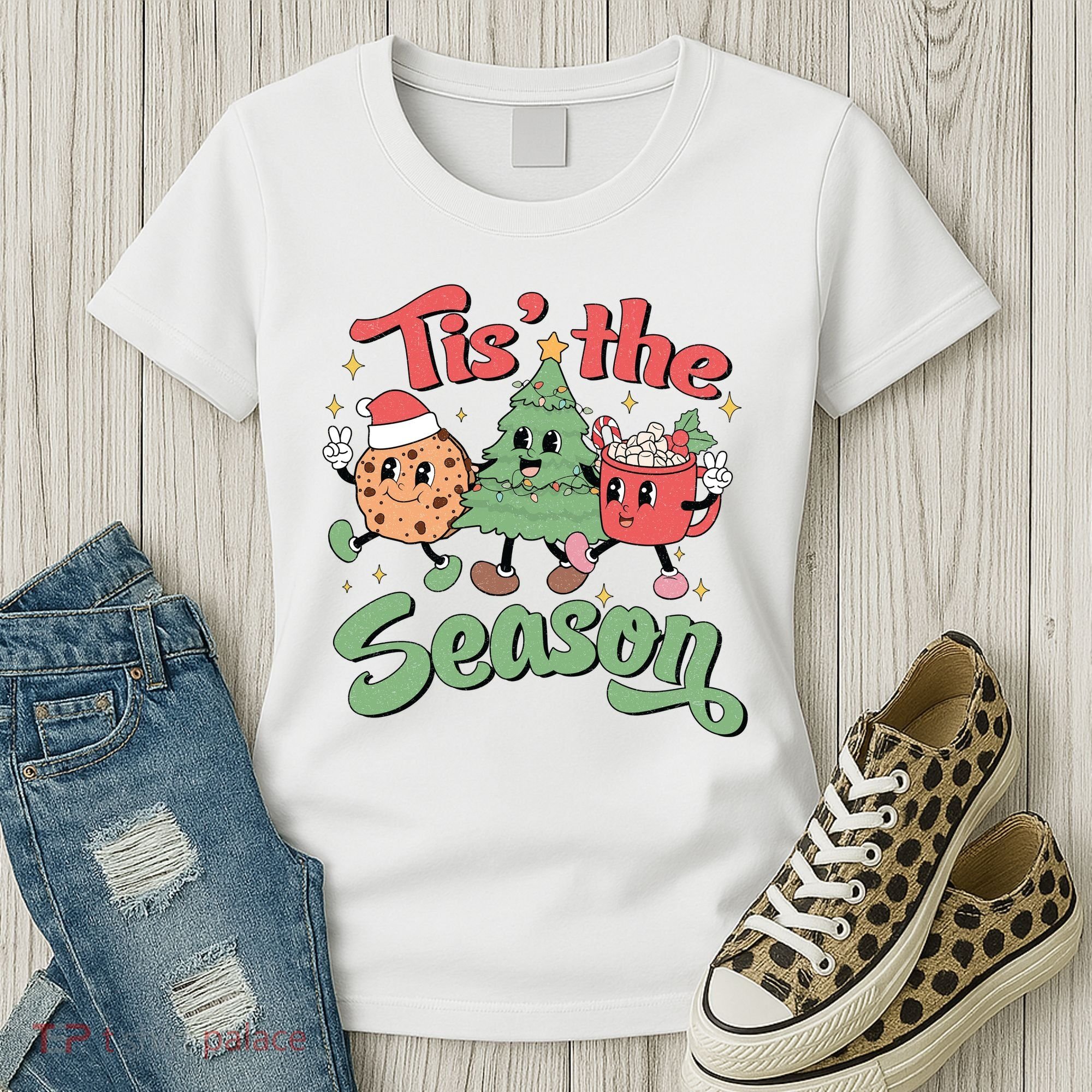 Tis The Season Christmas Holiday Festive Women's T-Shirt