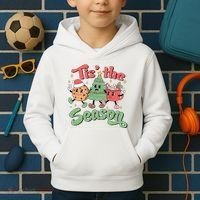 Tis The Season Christmas Holiday Festive Kids Hoodie thumb 2
