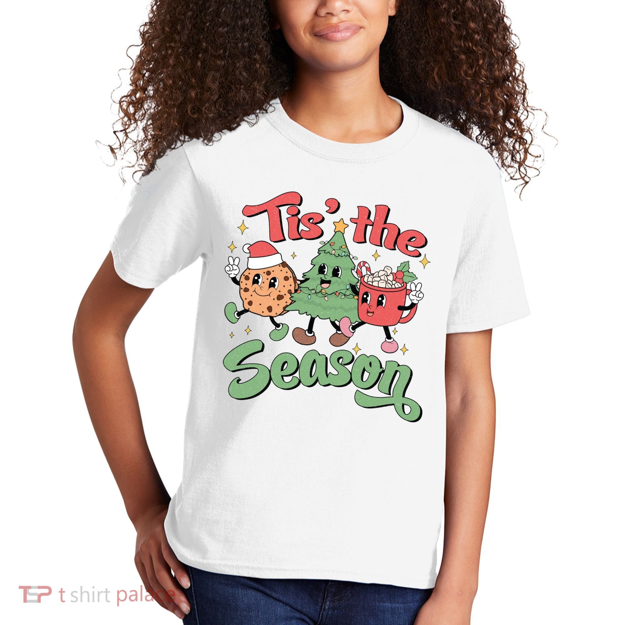 Tis The Season Christmas Holiday Festive Kids T-Shirt