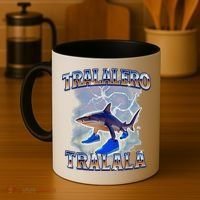 Tralalero Tralala Shark Meme Bootle Coffee Mug thumb 4