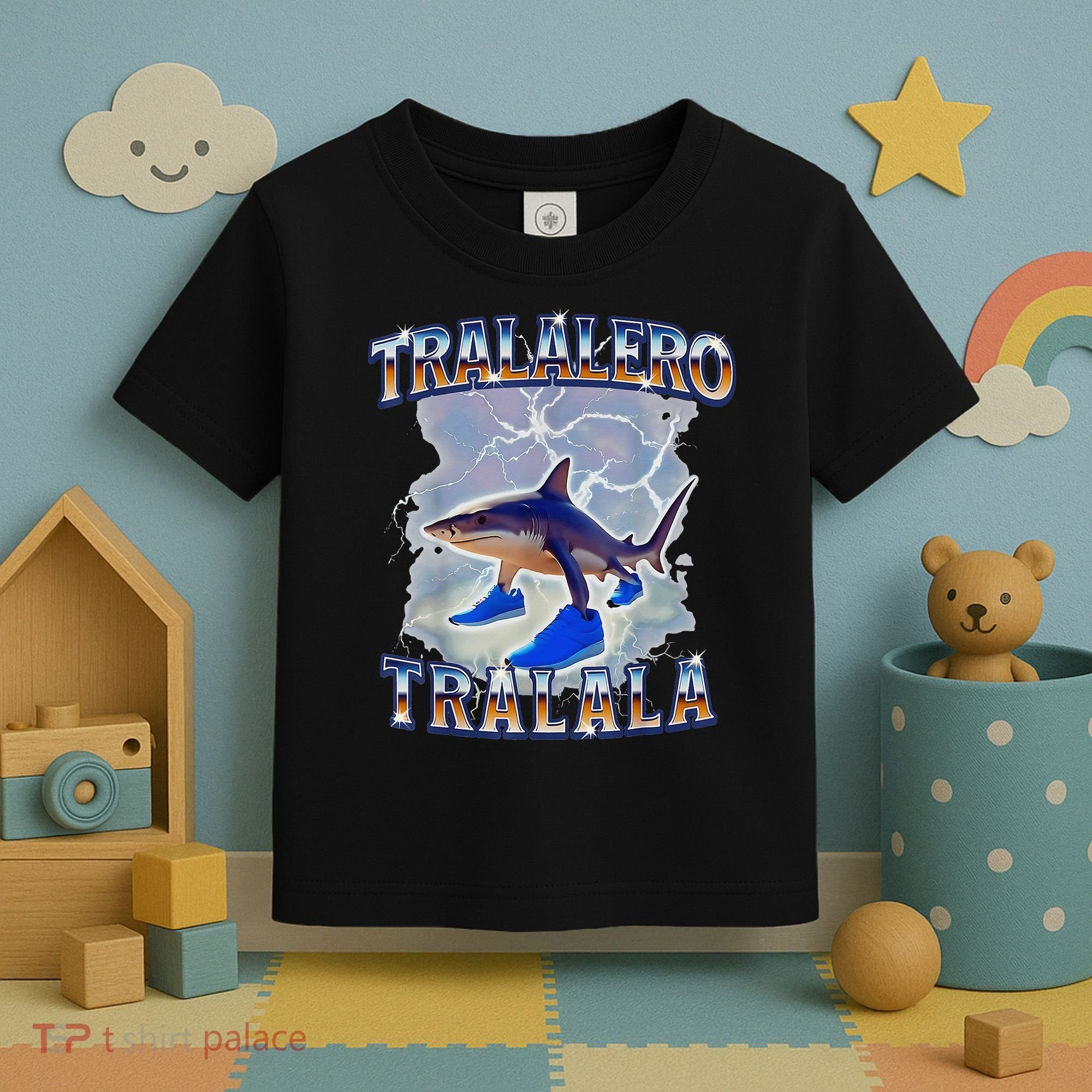 Tralalero Tralala Shark Meme Bootle Toddler T-Shirt