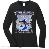 Tralalero Tralala Shark Meme Bootle Women's Long Sleeve Shirt thumb 0