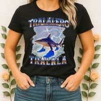 Tralalero Tralala Shark Meme Bootle Women's T-Shirt thumb 2