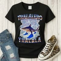 Tralalero Tralala Shark Meme Bootle Women's T-Shirt thumb 3