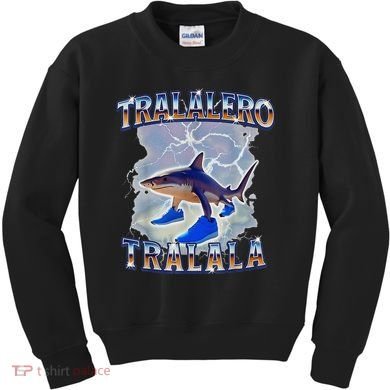 Tralalero Tralala Shark Meme Bootle Kids Sweatshirt