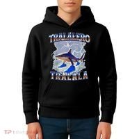 Tralalero Tralala Shark Meme Bootle Kids Hoodie thumb 4