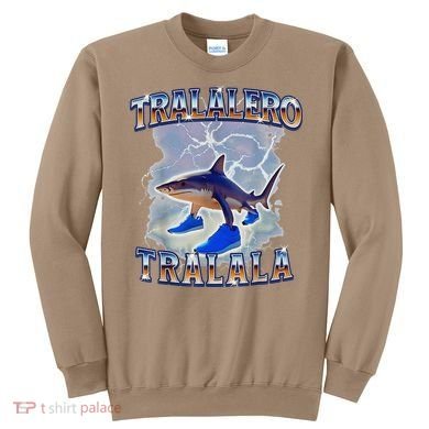 Tralalero Tralala Shark Meme Bootle Sweatshirt