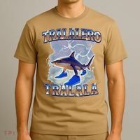 Tralalero Tralala Shark Meme Bootle T-Shirt thumb 3