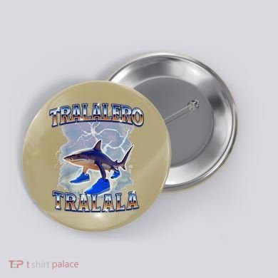 Tralalero Tralala Shark Meme Bootle Button