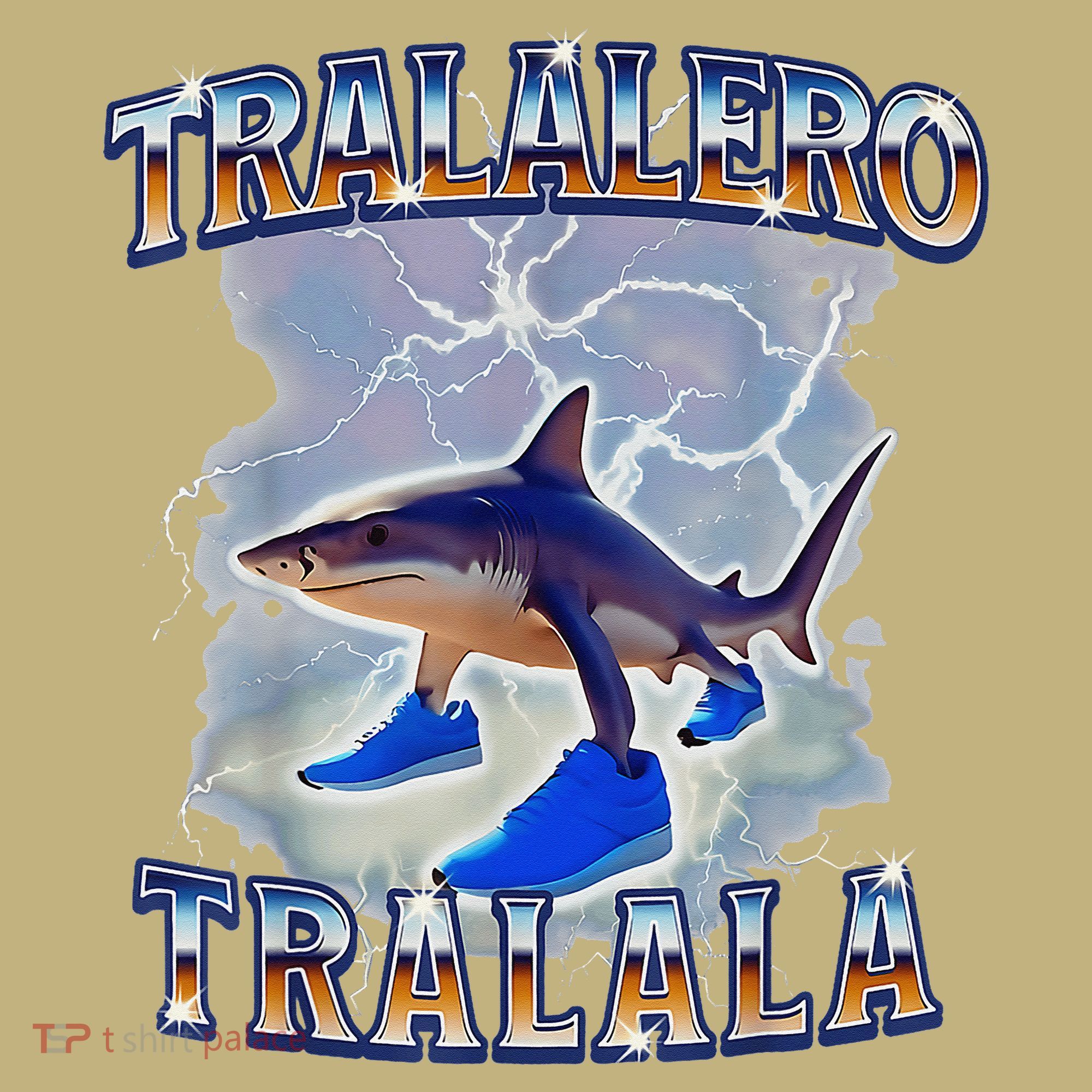 Tralalero Tralala Shark Meme Bootle Button