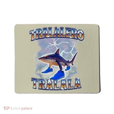 Tralalero Tralala Shark Meme Bootle Mousepad