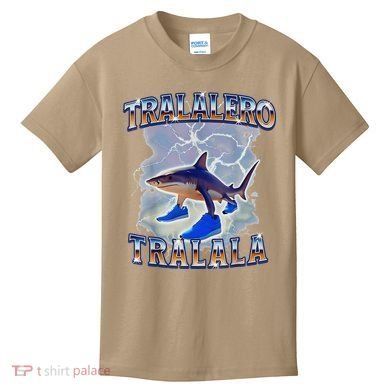 Tralalero Tralala Shark Meme Bootle Kids T-Shirt