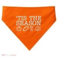 Tis The Season Football Fall USA-Made Doggie Bandana thumb 0