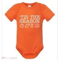 Tis The Season Football Fall Baby Bodysuit thumb 0