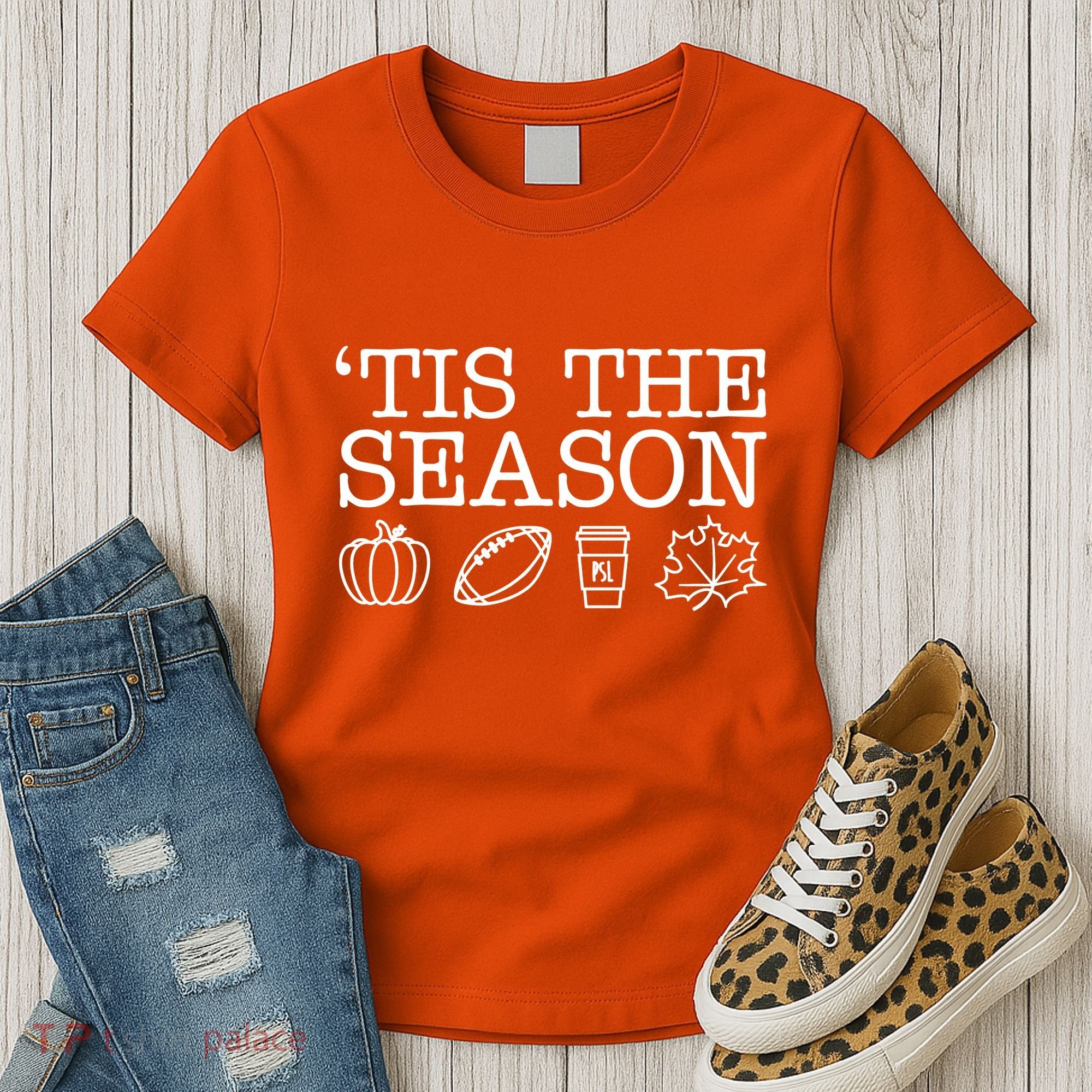 Tis The Season Football Fall Women's T-Shirt