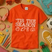 Tis The Season Football Fall Kids T-Shirt thumb 3