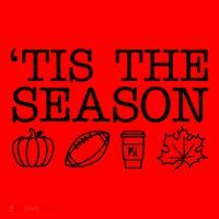 Tis The Season Football Fall Santa Hat thumb 1