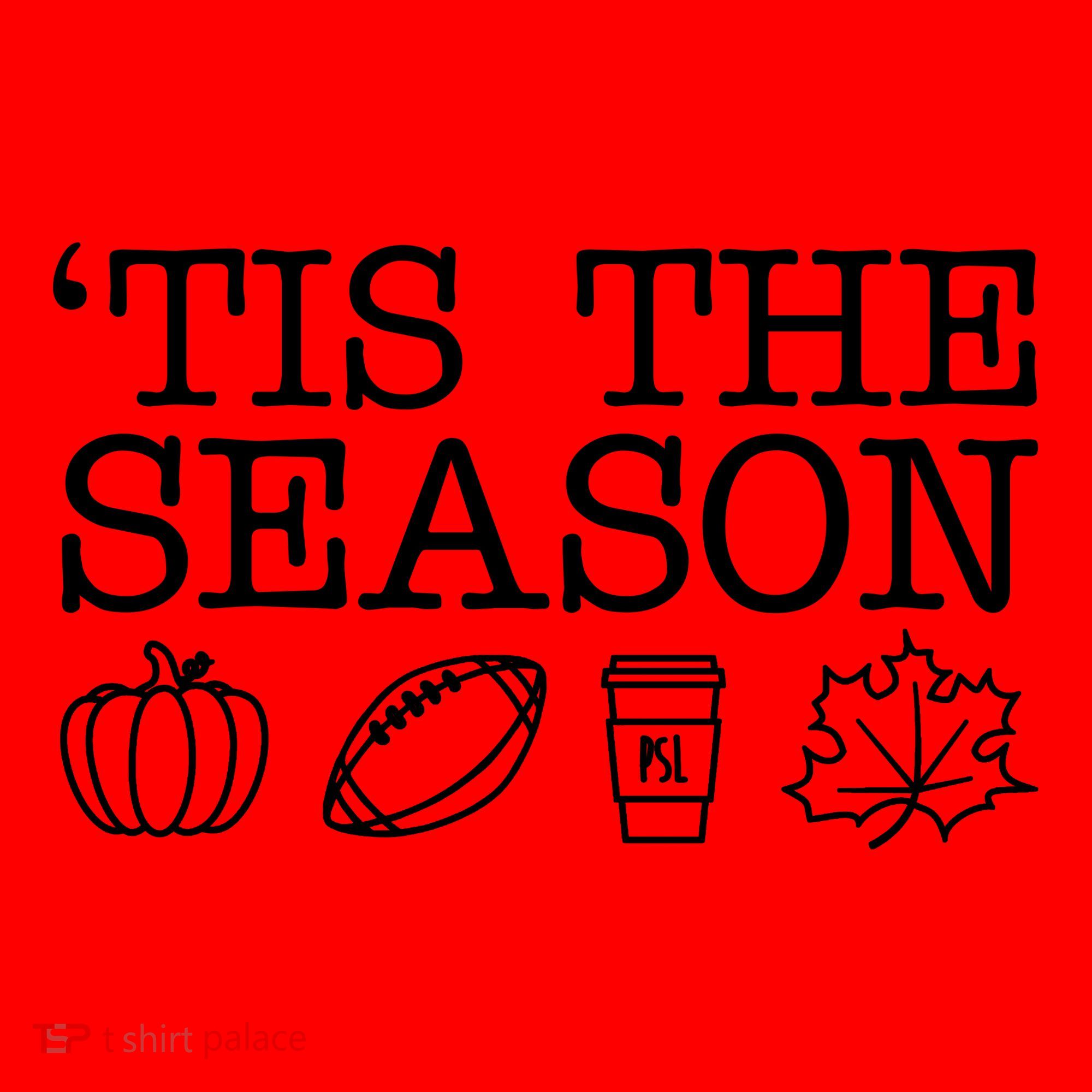 Tis The Season Football Fall Santa Hat