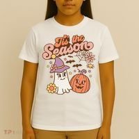 Tis The Season Fall Season Autumn Ghost Pumpkin Halloween Costume T-Shirt thumb 4