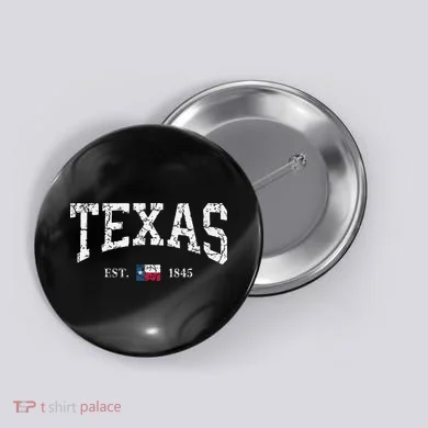 Texas Texas State Flag Distressed Button