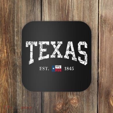 Texas Texas State Flag Distressed Coaster