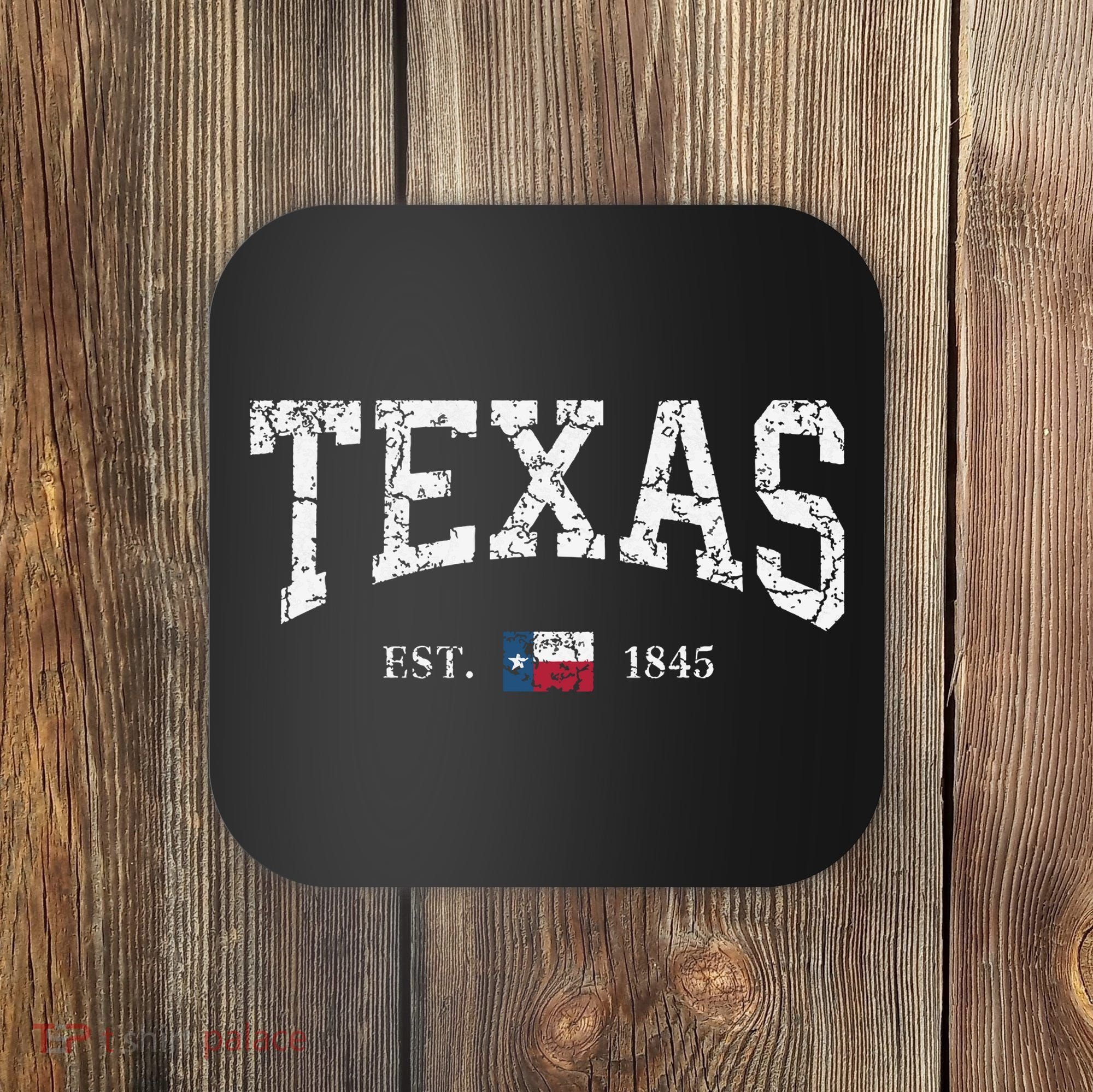 Texas Texas State Flag Distressed Coaster