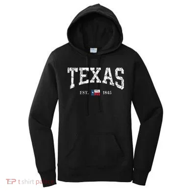 Texas Texas State Flag Distressed Women's Hoodie
