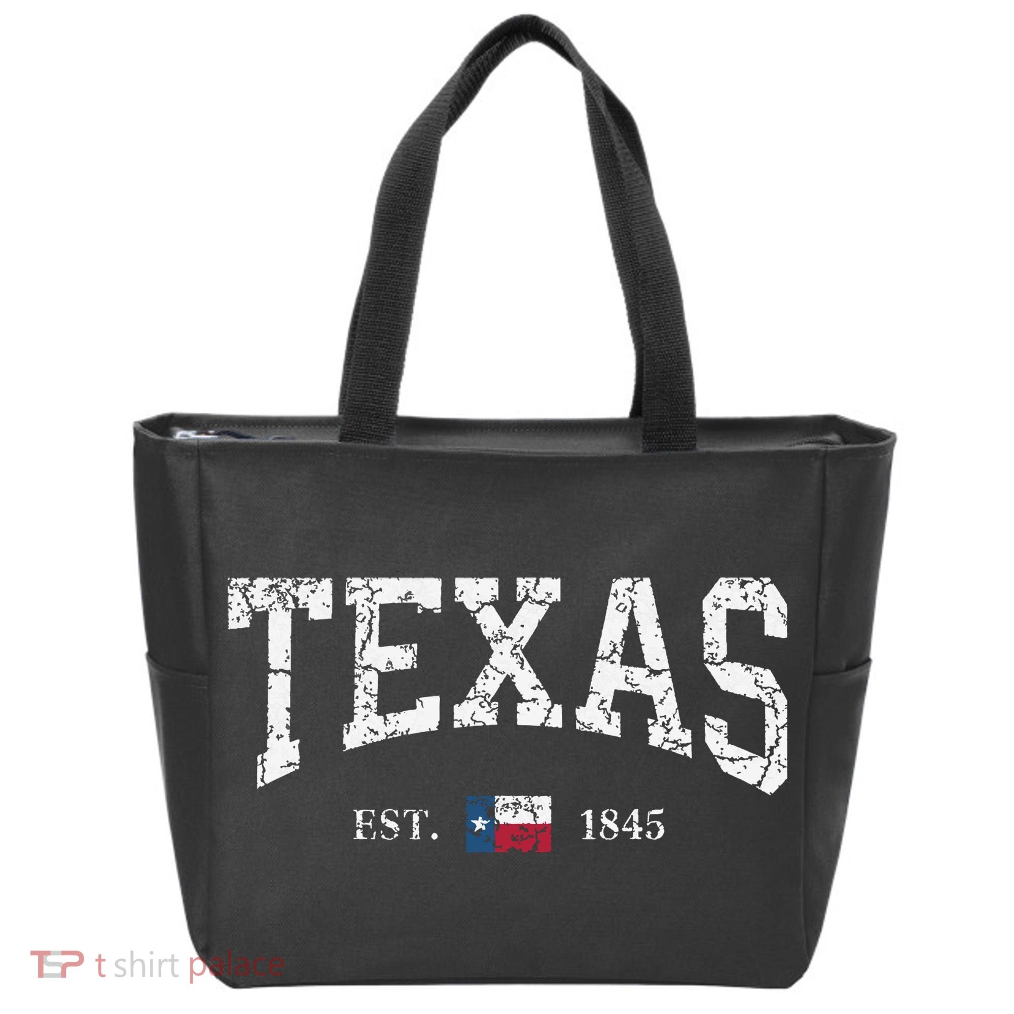 Texas Texas State Flag Distressed Tote Bag