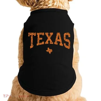 Texas Texas State Map Distressed Doggie Tank