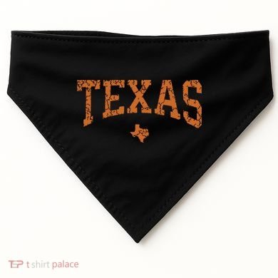 Texas Texas State Map Distressed USA-Made Doggie Bandana