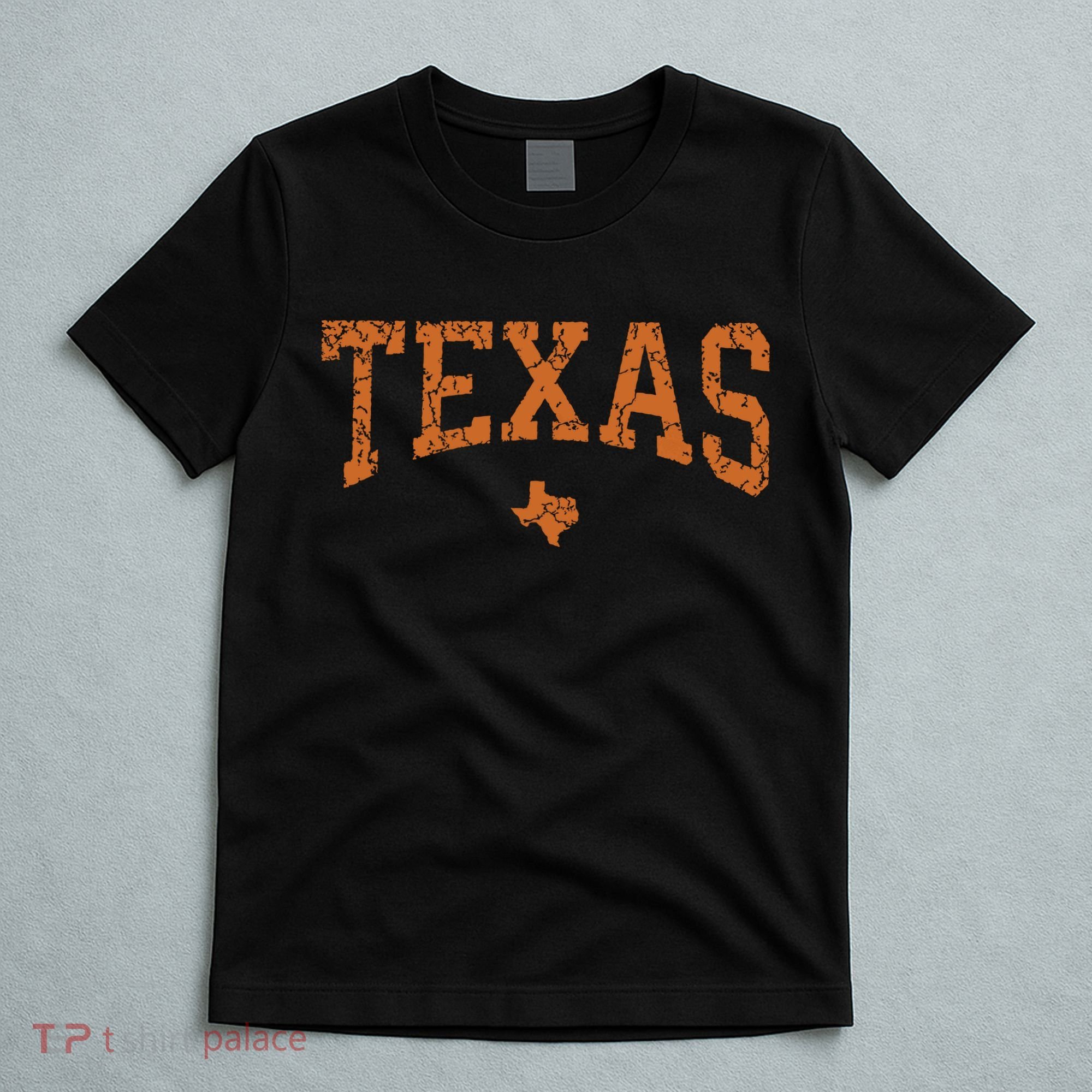 Texas Texas State Map Distressed T-Shirt